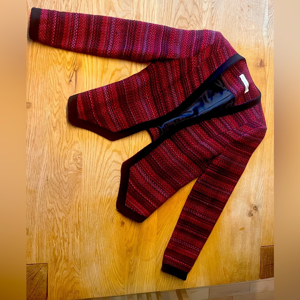 Eve Gravel red and black blazer, size xs - Picture 1 of 7